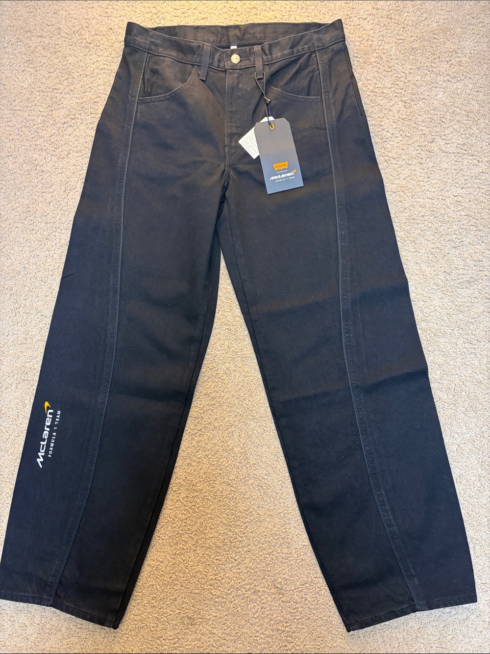 Levi’s x McLaren Formula 1 Speed Jeans Black Limited Collaboration Unisex